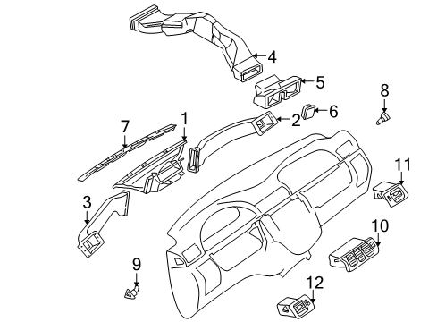 2005 Mercedes-Benz ML500 Ducts Diagram