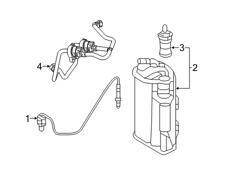 2020 Mercedes-Benz GLC63 AMG Emission Components Diagram 1