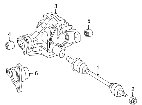 2011 Mercedes-Benz ML450 Axle Housing - Rear Diagram