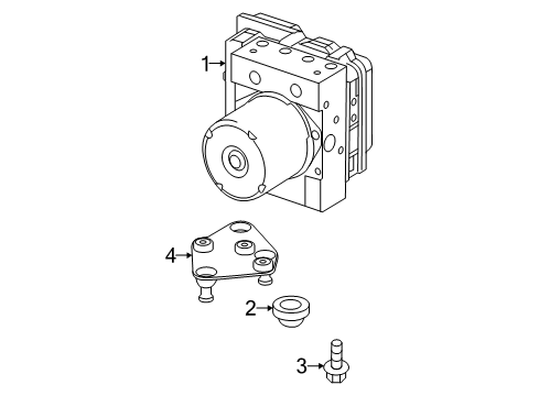 2022 Mercedes-Benz Sprinter 2500 Anti-Lock Brakes Diagram 1