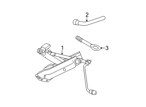 2014 Mercedes-Benz C63 AMG Jack & Components Diagram