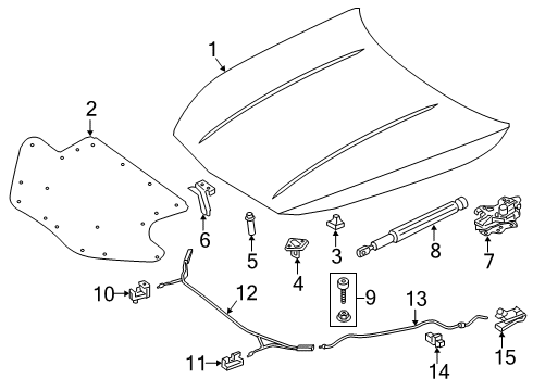 2020 Mercedes-Benz S560 Anti-Theft Components Diagram 1