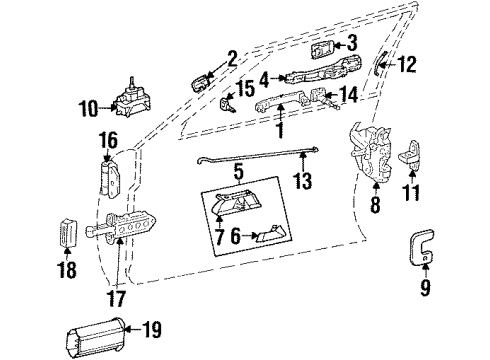 1992 Mercedes-Benz 300D Door & Components