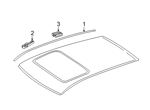 Roof Molding Clip Diagram for 000-991-31-70