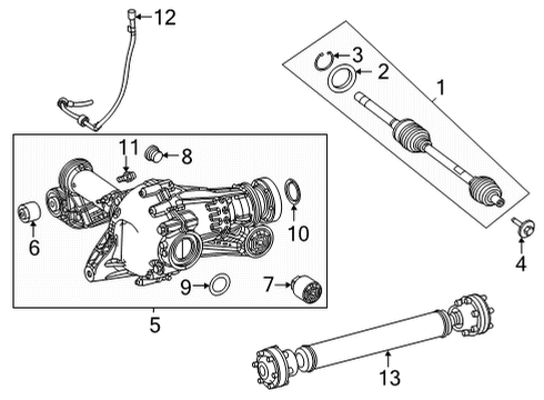 2024 Mercedes-Benz GLS450 Carrier & Front Axles