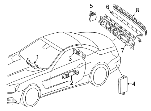 2019 Mercedes-Benz SL63 AMG Keyless Entry Components