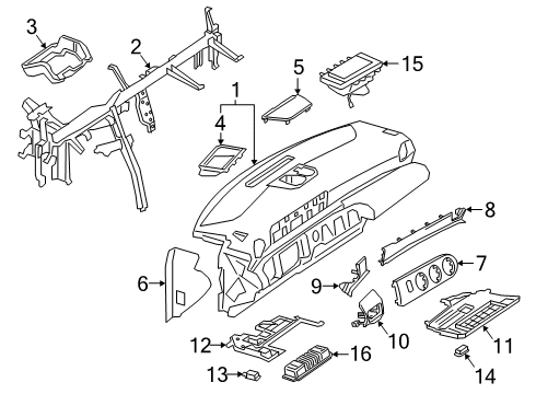 2019 Mercedes-Benz A220 Instrument Panel Diagram