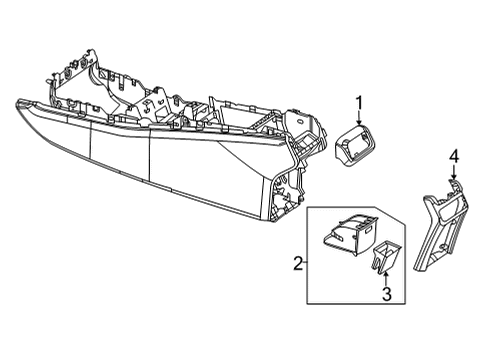 2024 Mercedes-Benz GLE63 AMG S Console Diagram 6