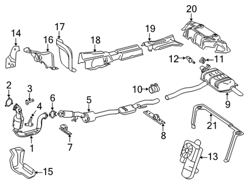 Muffler & Pipe Diagram for 247-490-83-04