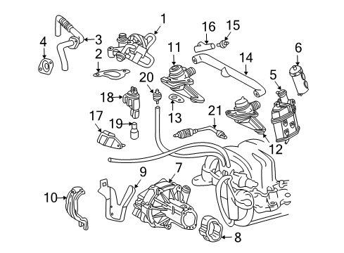 2003 Mercedes-Benz CLK320 Powertrain Control Diagram 3