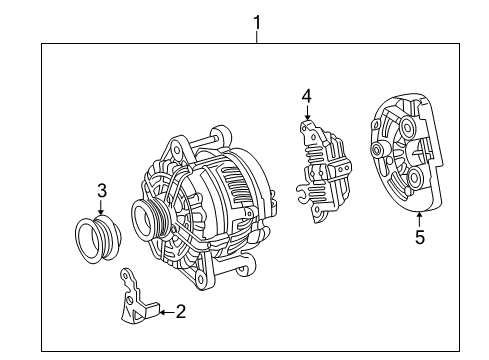 2009 Mercedes-Benz CLS63 AMG Alternator