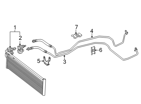 2012 Mercedes-Benz S550 Trans Oil Cooler Diagram