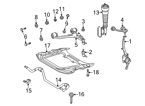 Lower Control Arm Spacer Diagram for 202-333-01-20