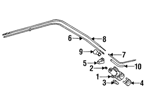 1995 Mercedes-Benz S600 Sunroof, Body Diagram 3