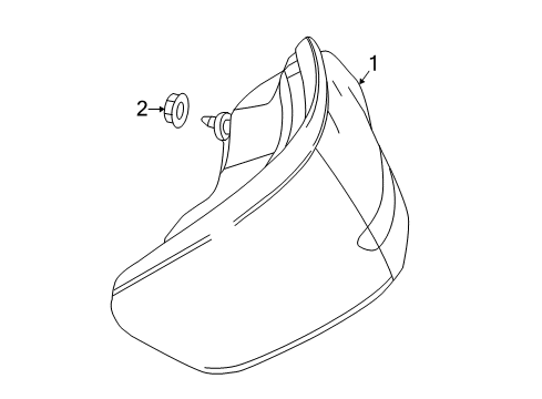 Tail Lamp Assembly Diagram for 217-906-02-57-64