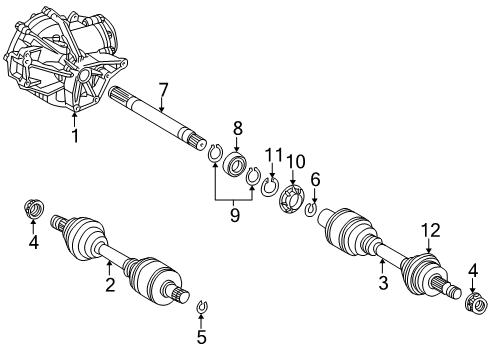 Axle Assembly Diagram for 210-330-09-01