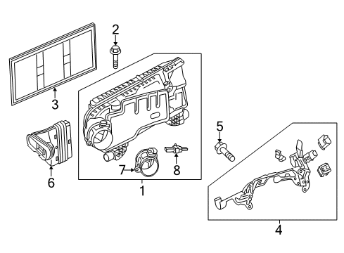 2013 Mercedes-Benz C350 Filters Diagram 1