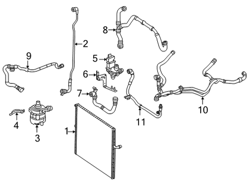 2021 Mercedes-Benz S580 Intercooler, Cooling Diagram 2