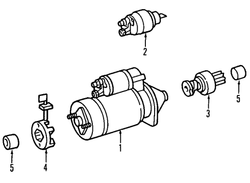 1993 Mercedes-Benz 500E Starter Diagram