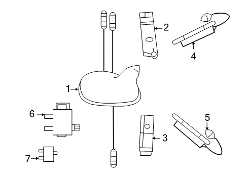 2011 Mercedes-Benz GLK350 Antenna & Radio Diagram