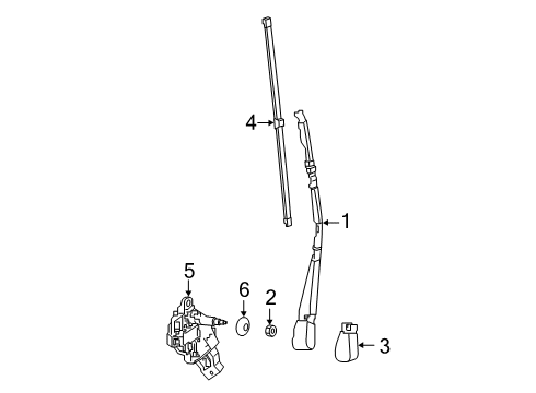 2022 Mercedes-Benz Sprinter 3500 Wiper & Washer Components Diagram 1