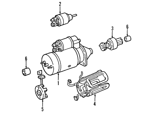 Brush Set Diagram for 001-151-41-14