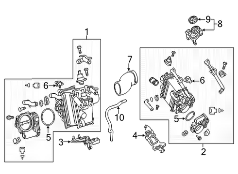 2021 Mercedes-Benz AMG GT 63 S Intercooler, Fuel Delivery Diagram 1