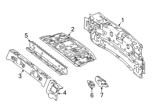 2022 Mercedes-Benz E450 Rear Body Diagram 2