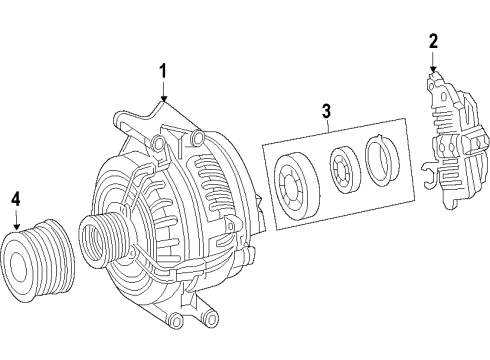 2012 Mercedes-Benz R350 Alternator Diagram 1