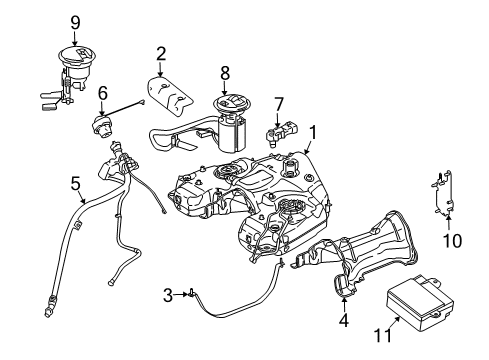 2010 Mercedes-Benz R350 Senders Diagram