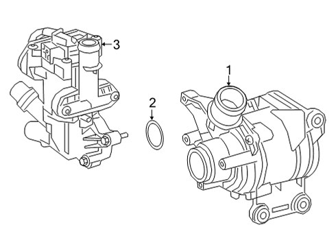 2020 Mercedes-Benz GLE350 Water Pump