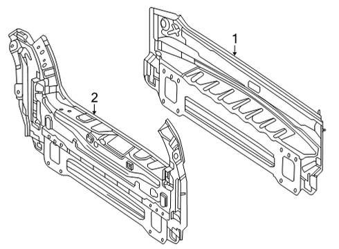 2024 Mercedes-Benz GLE63 AMG S Rear Body Diagram 1