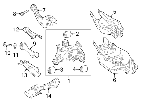 2023 Mercedes-Benz EQB 350 Rear Suspension Diagram