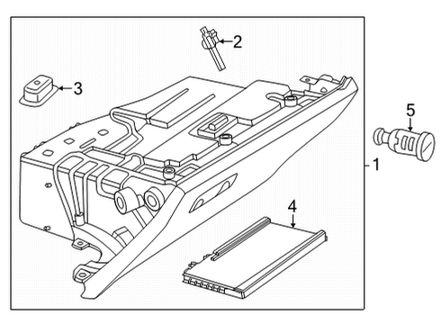 2024 Mercedes-Benz C43 AMG Glove Box Diagram