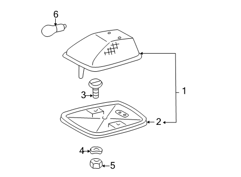 Signal Lamp Screw Diagram for 000084-005174