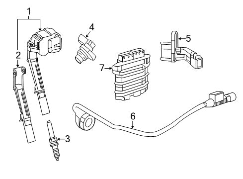 2017 Mercedes-Benz C350e Ignition System Diagram