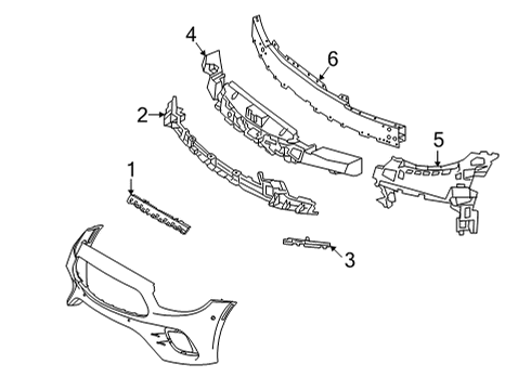 2023 Mercedes-Benz E450 Bumper & Components  Diagram 8