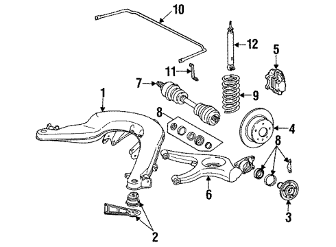 1985 Mercedes-Benz 300D Rear Brakes Diagram