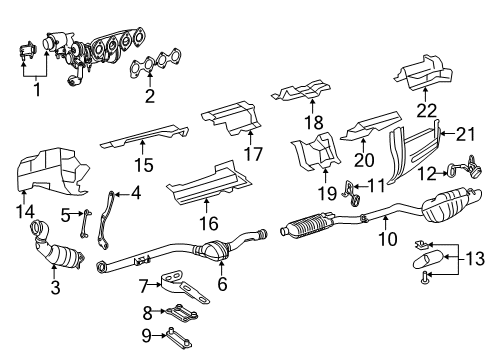 2013 Mercedes-Benz C250 Turbocharger Diagram 3