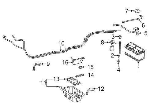 Negative Cable Diagram for 000-905-88-12