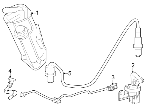 2023 Mercedes-Benz GLE350 Emission Components Diagram