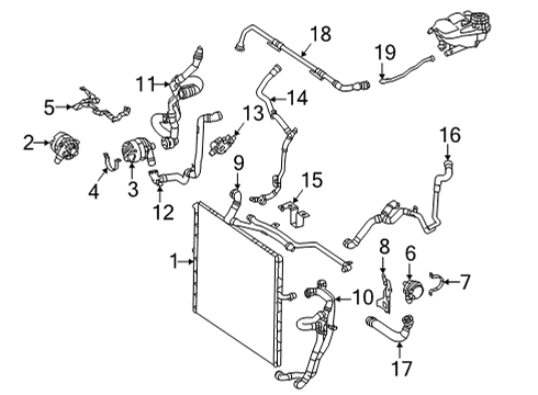 2023 Mercedes-Benz GLS63 AMG Intercooler  Diagram 2