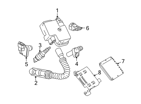 Spark Plug Diagram for 003-159-94-03-90