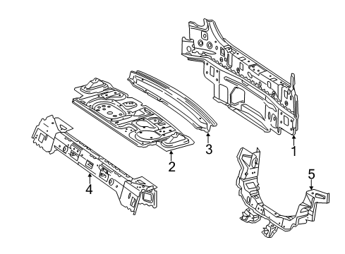 2014 Mercedes-Benz CLS63 AMG Rear Body Diagram