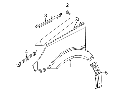 2015 Mercedes-Benz Sprinter 2500 Fender & Components Diagram