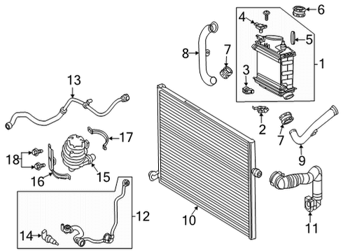 2022 Mercedes-Benz GLC43 AMG Intercooler  Diagram 3