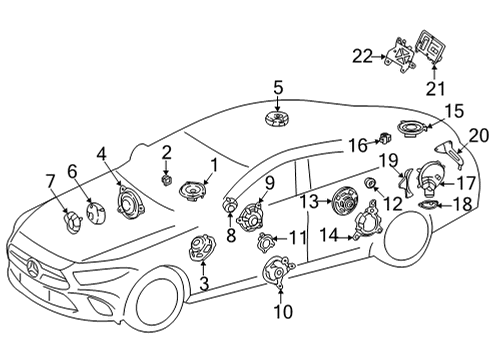 Woofer Front Bracket Diagram for 290-827-03-00