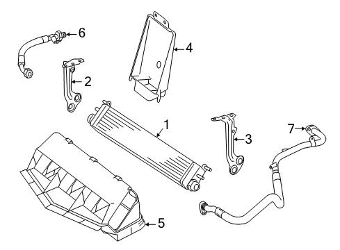 2011 Mercedes-Benz SL63 AMG Oil Cooler Diagram