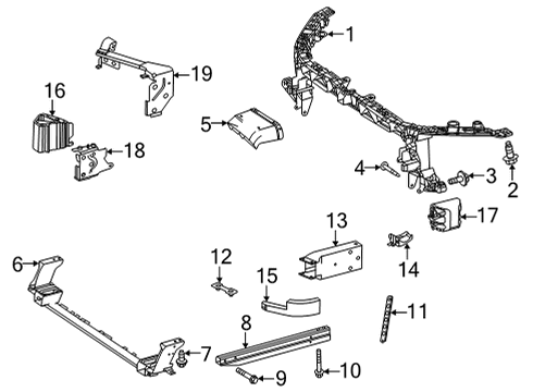 2021 Mercedes-Benz GLA35 AMG Radiator Support