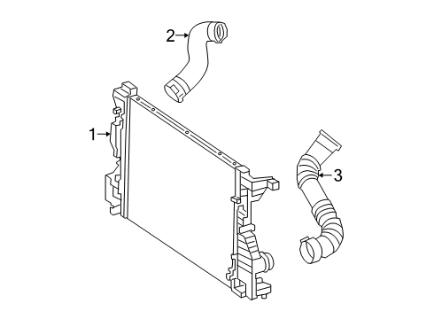 2020 Mercedes-Benz A220 Intercooler, Cooling Diagram